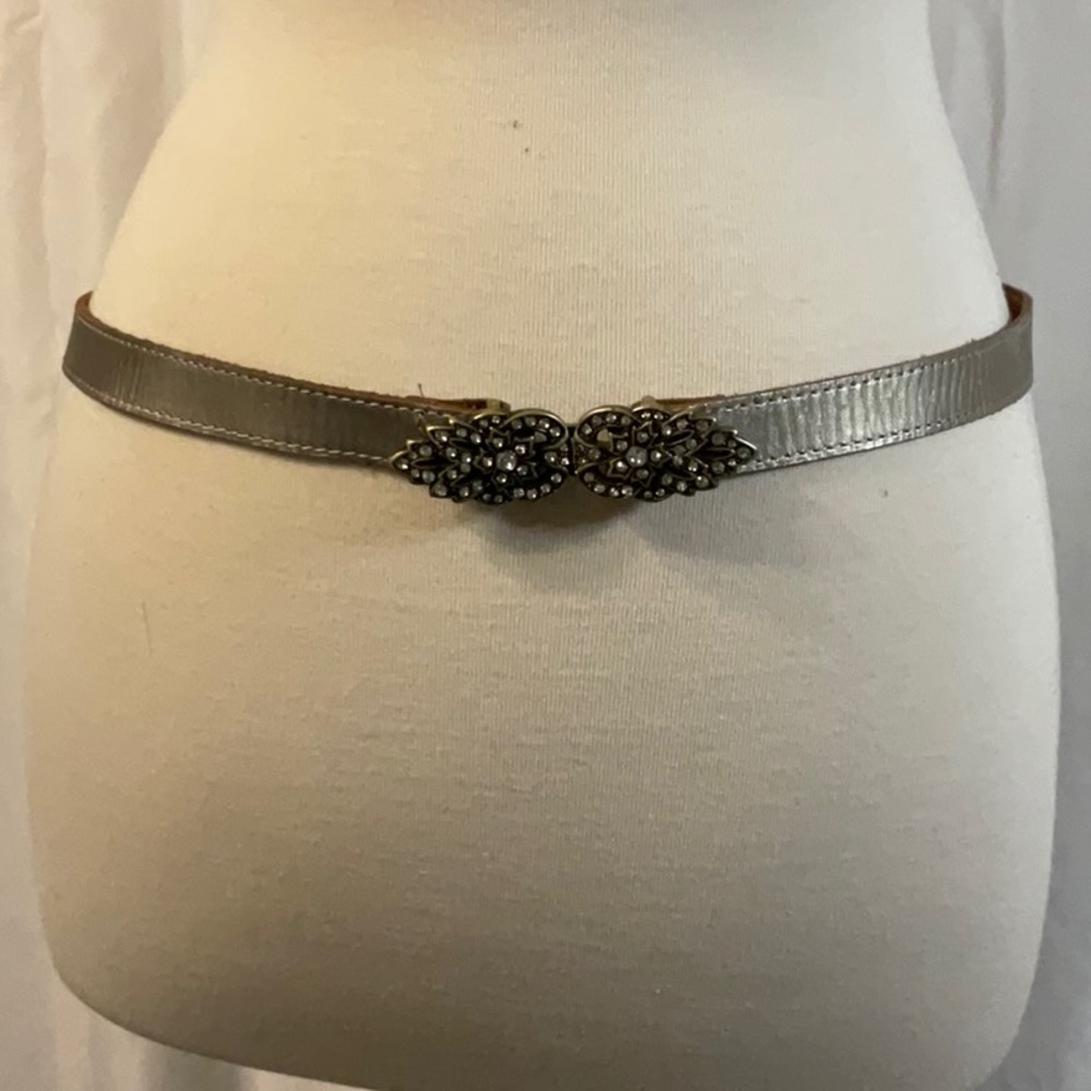 Fossil Embellished Leather Belt